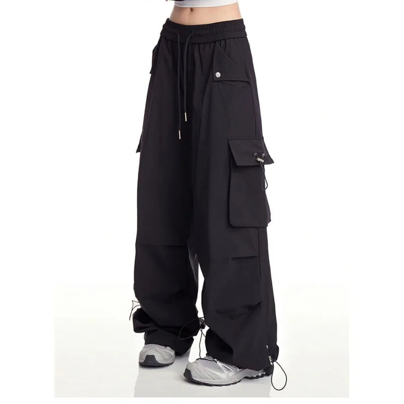 Y2K White Cargo Baggy Pants