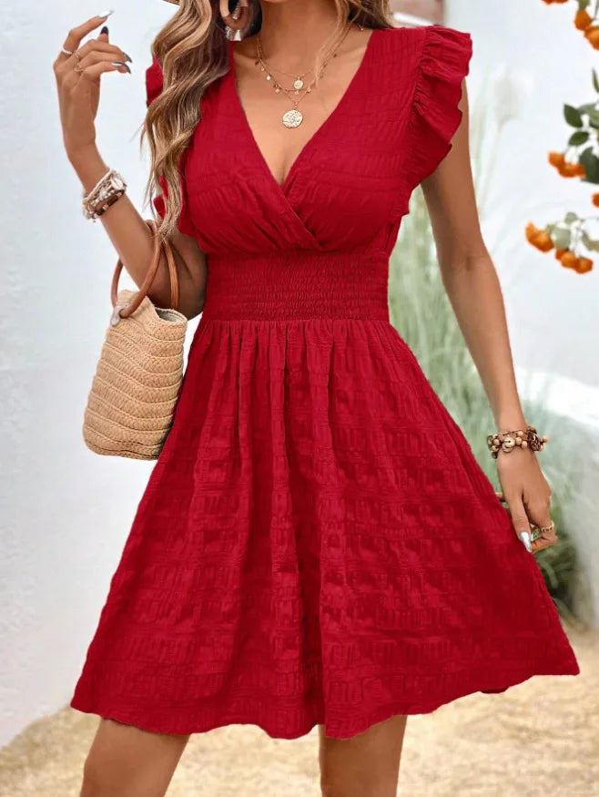 Elegant Sleeveless Holiday Beach Party Dress - Fashionpara