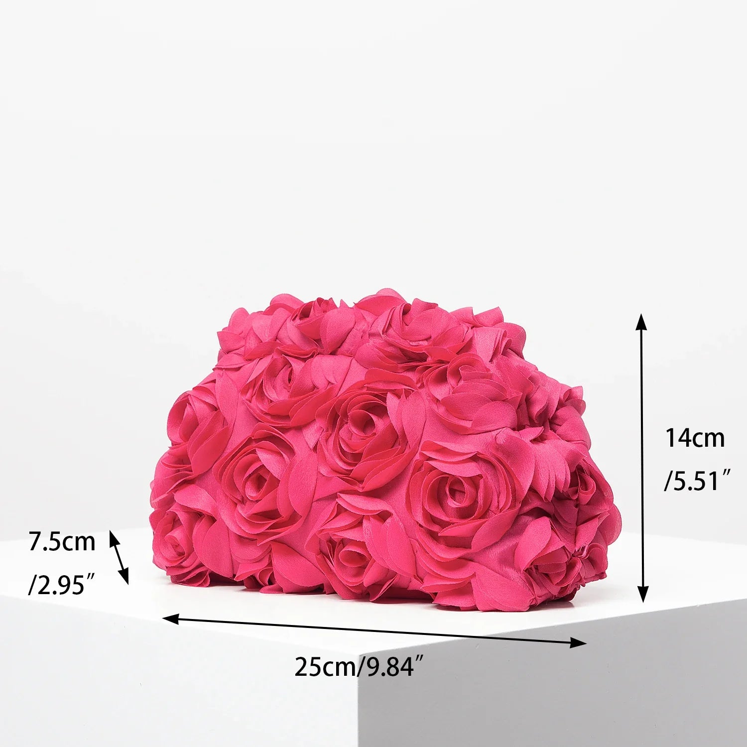 Elegant Rose Wedding Party Clutch Wristlet