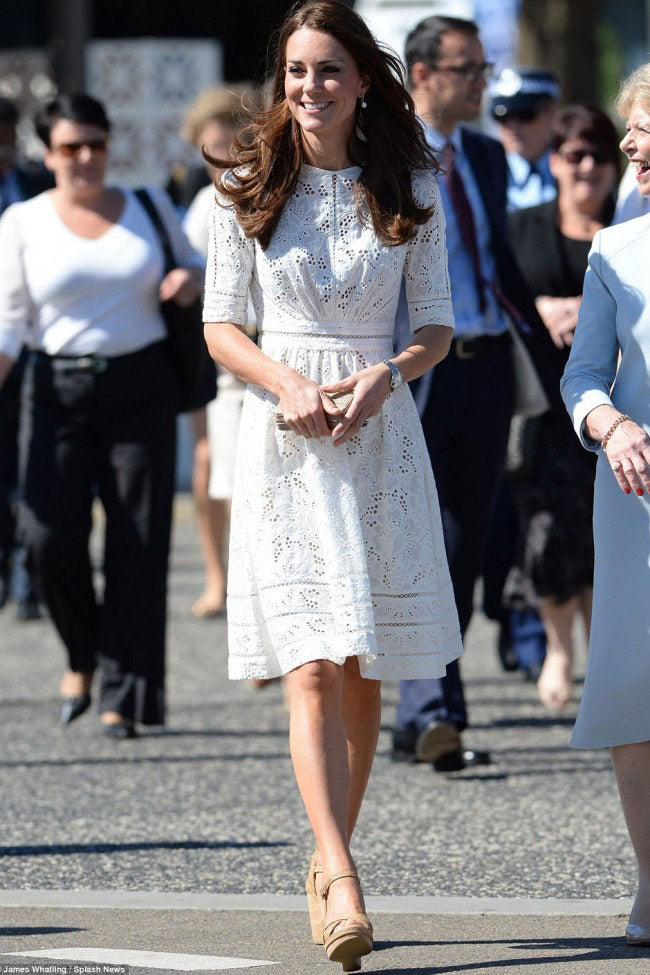 Elegant Cocktail Kate Middleton Lace Dress - Mislish