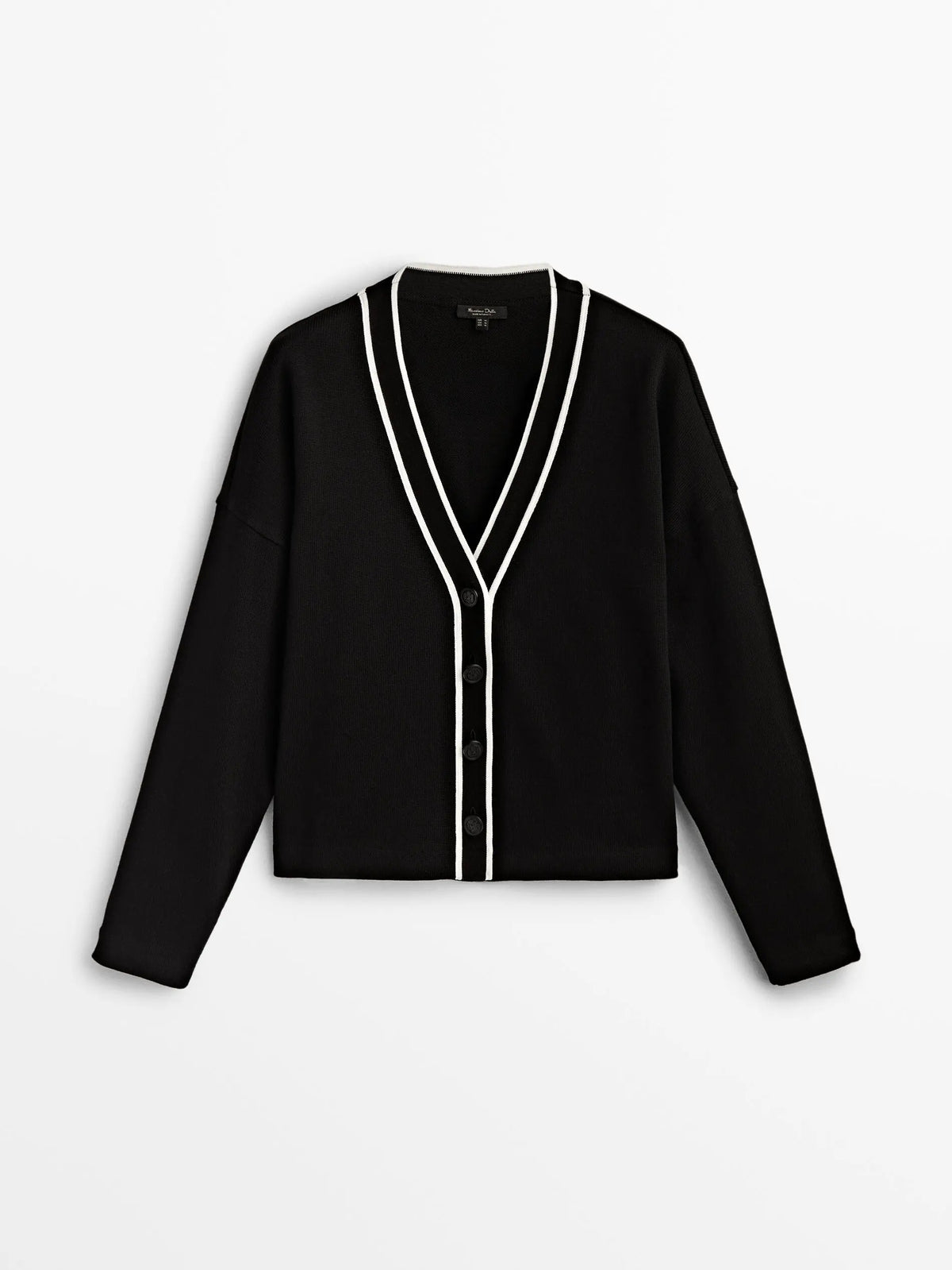 Style College Style Contrast Color Casual Cardigan 4