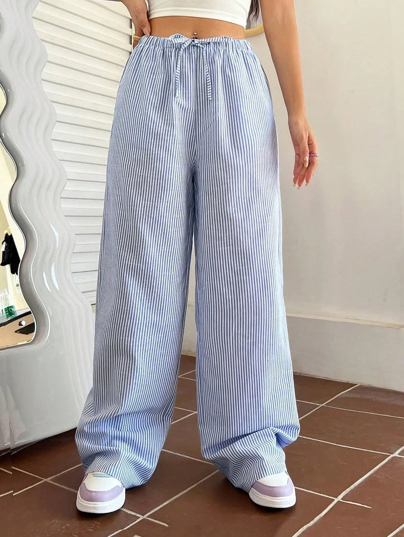 Striped Casual School Season Daily Wear Pant