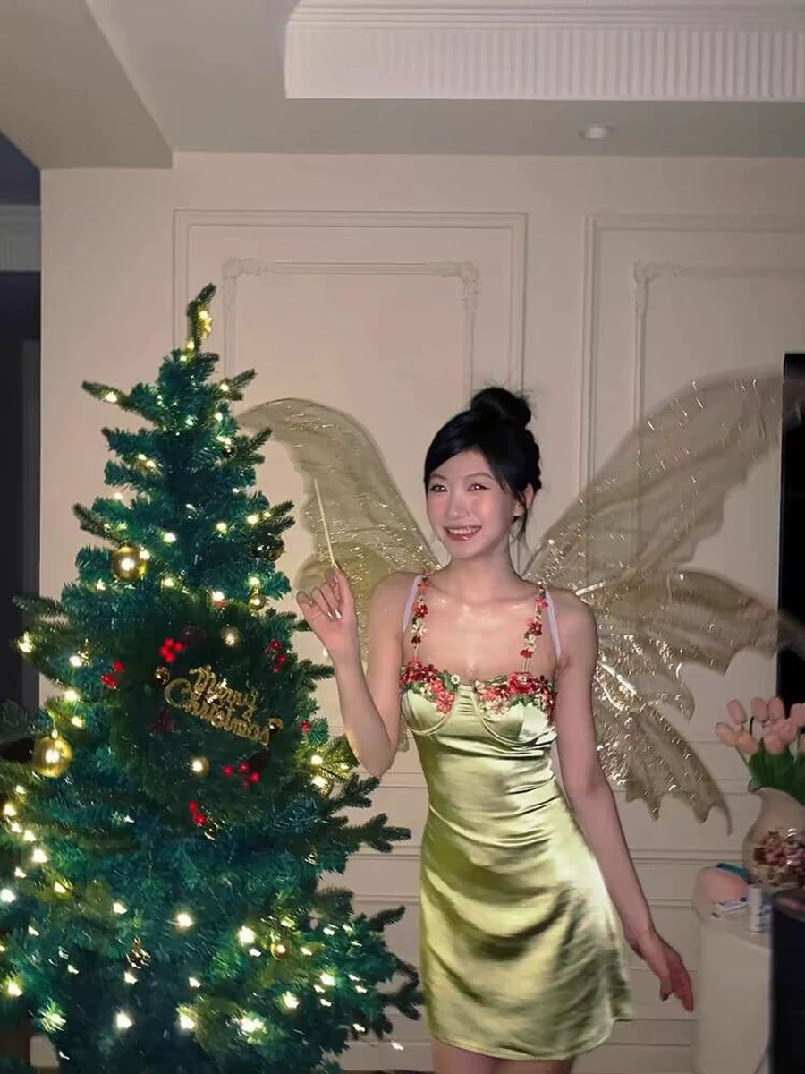 Vintage Mermaid Straps Birthday Party Dresses Ankle Length Bud Green Prom Dresses