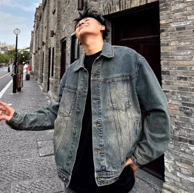 Y2k men's jeans jacket 9