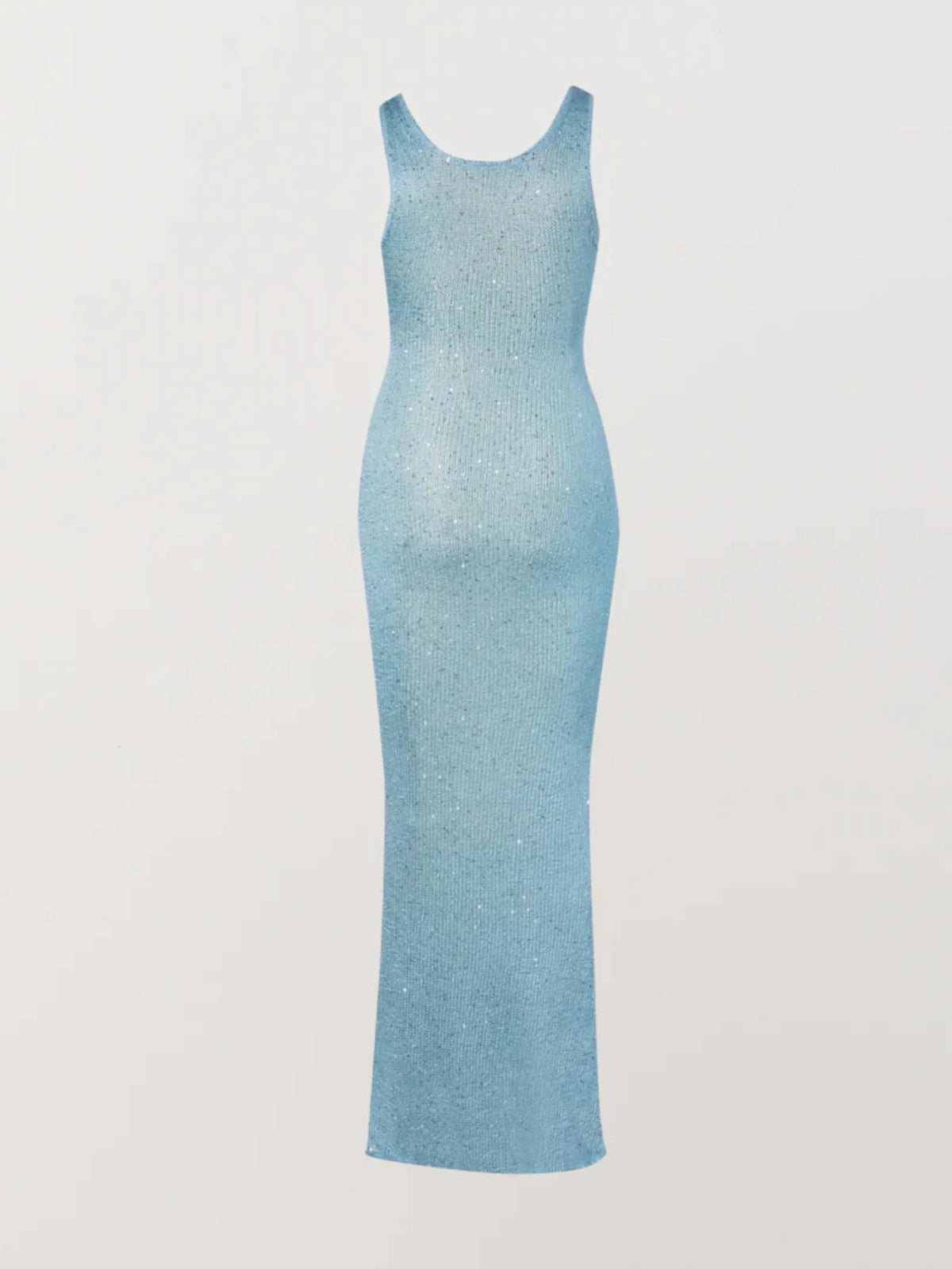 Sequin V-Neck Sleeveless Bodycon Midi Dress - View 5