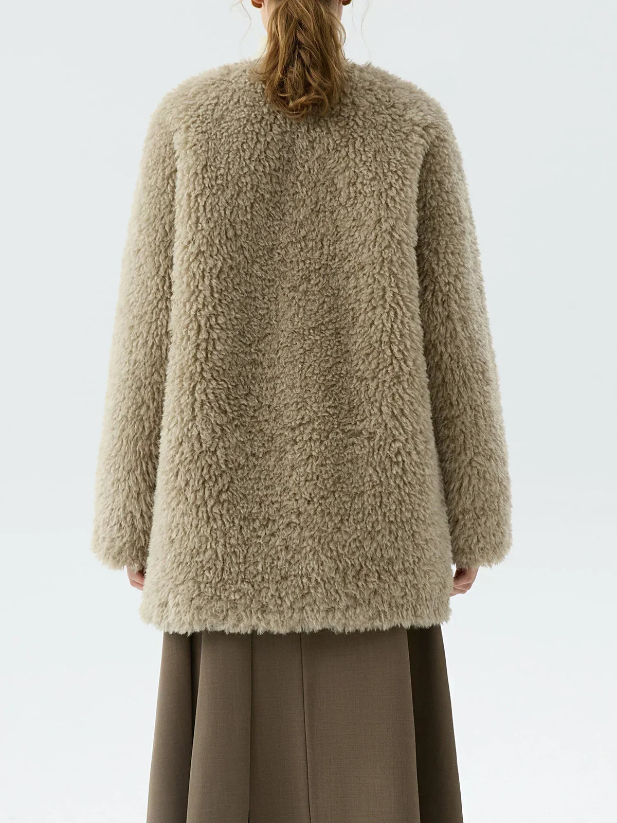 Office One-Piece Lamb Coat 2