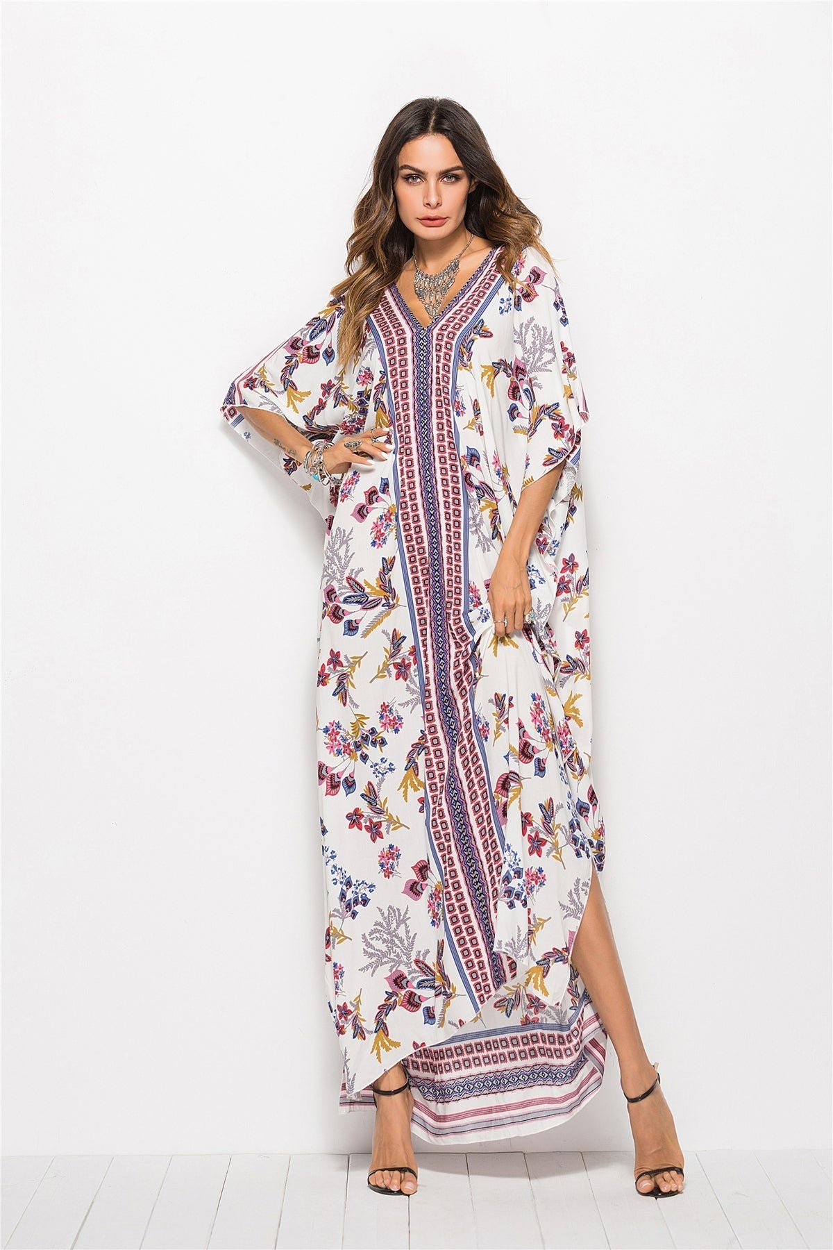 KittenAlarm - Fashion Bat-sleeve Robe Dress