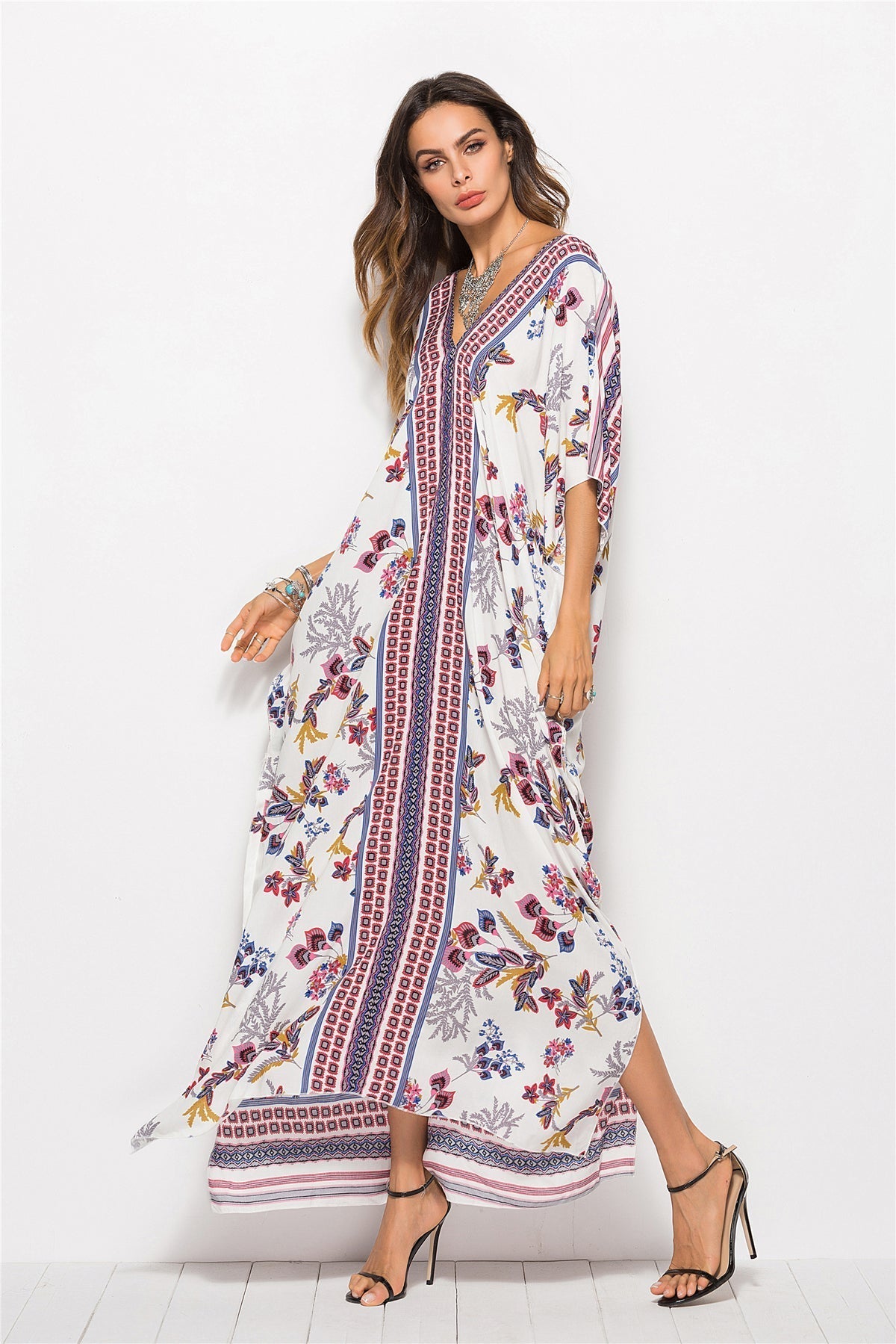 KittenAlarm - Fashion Bat-sleeve Robe Dress