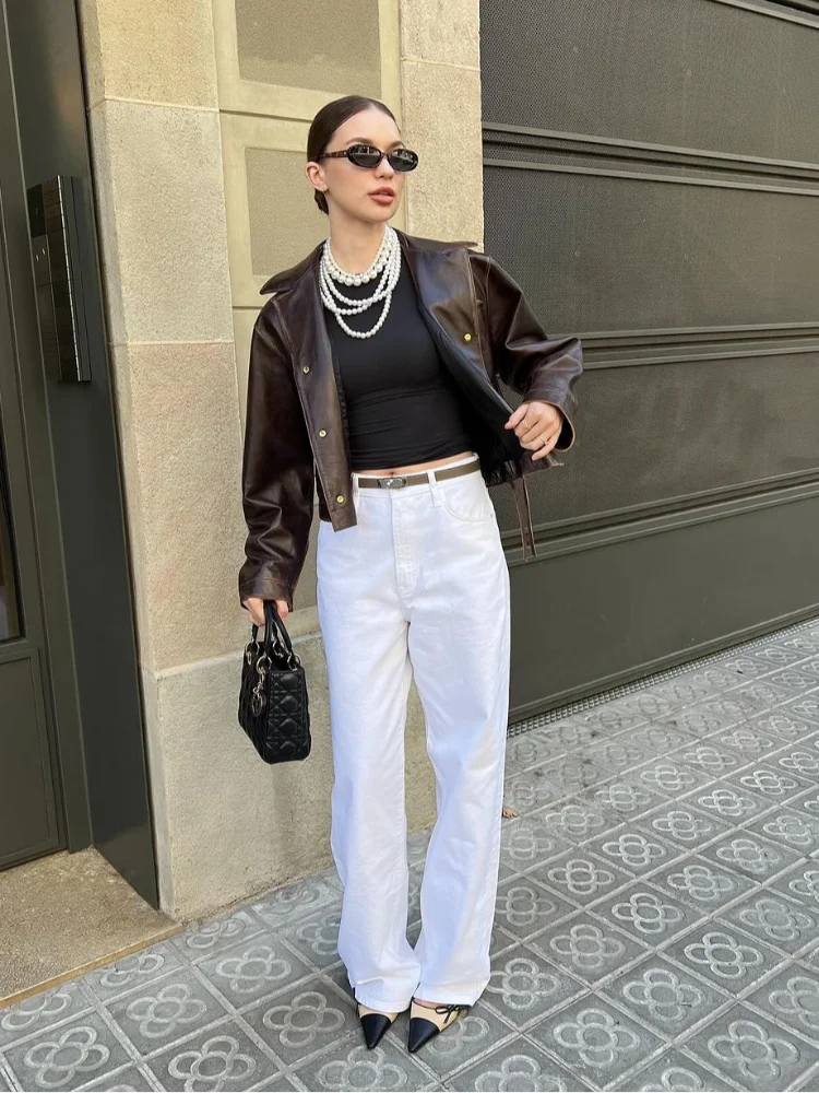 Fashion Lapel Single Breasted Chic Black Loose Casual Coats - Fashionpara