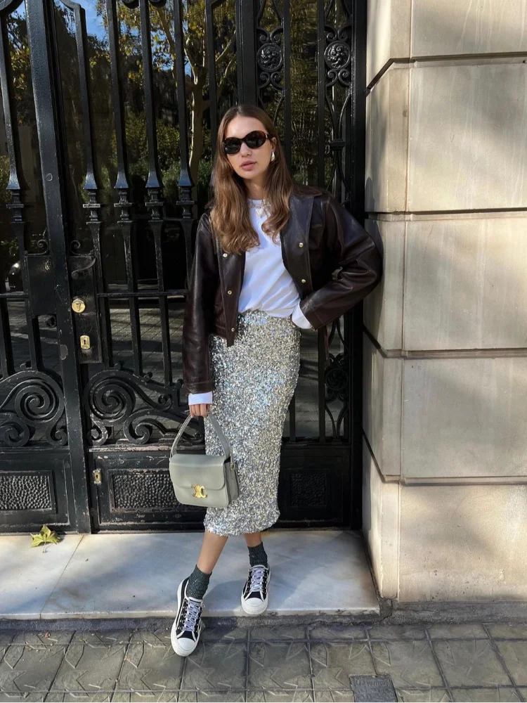 Fashion Lapel Single Breasted Chic Black Loose Casual Coats - Fashionpara