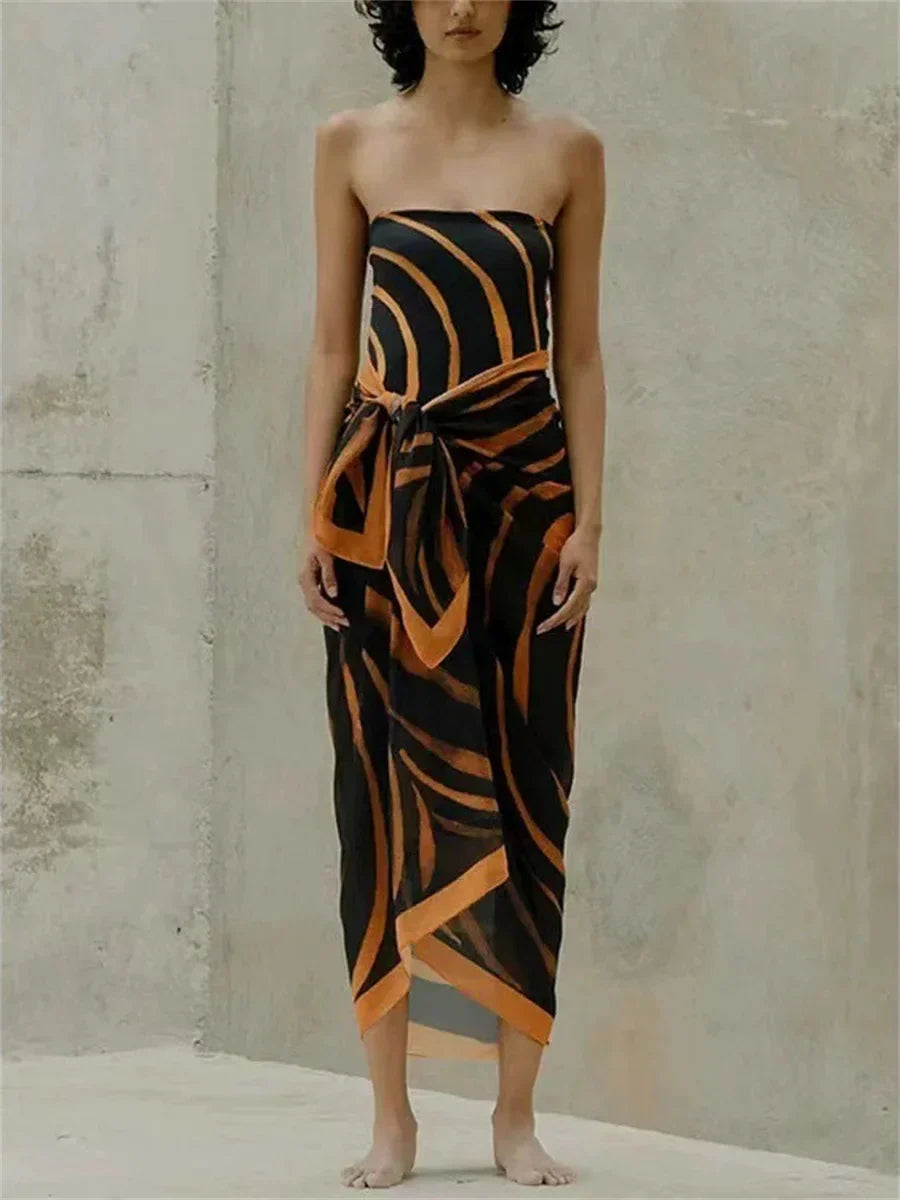 High Waist Backless Swimsuit One Piece