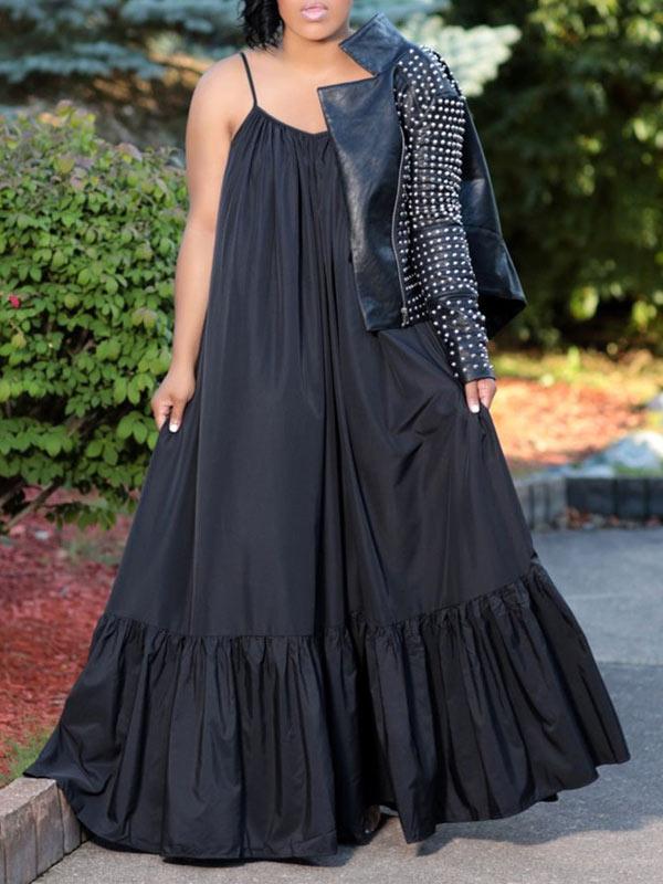 Cami Ruffle Maxi Dress  Fashionpara