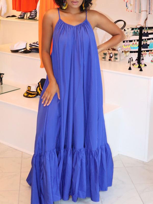 Cami Ruffle Maxi Dress  Fashionpara