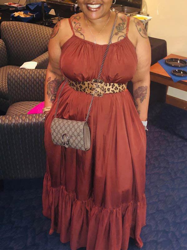 Cami Ruffle Maxi Dress  Fashionpara