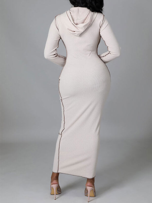 Inside-Out Hooded Dress  Fashionpara