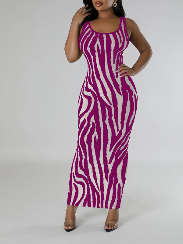 Printed Tank Dress  Fashionpara