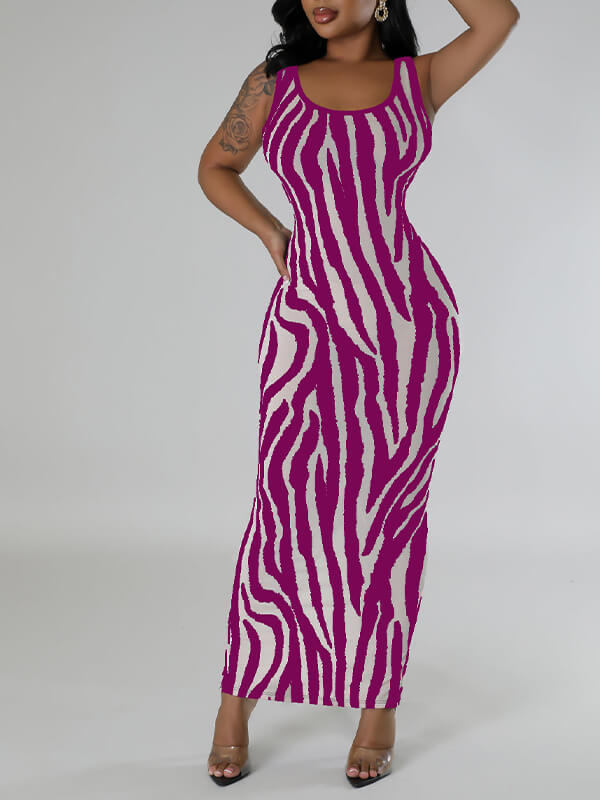 Printed Tank Dress  Fashionpara