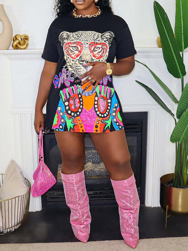 Printed Tee Dress  Fashionpara