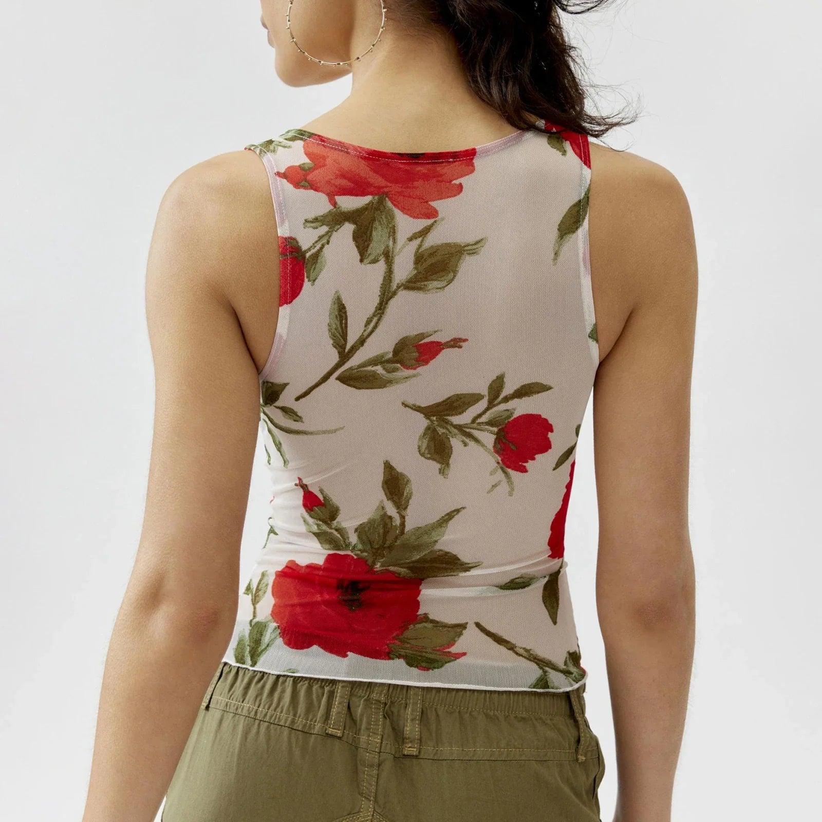 Solid Hanging Neck Crop Top