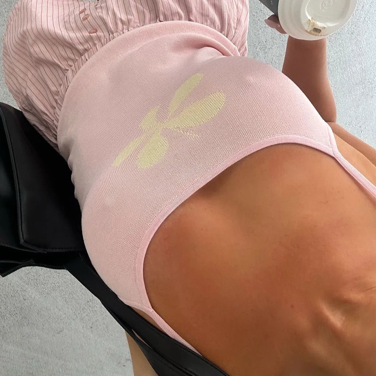 Boho Floral Knit Crop Top