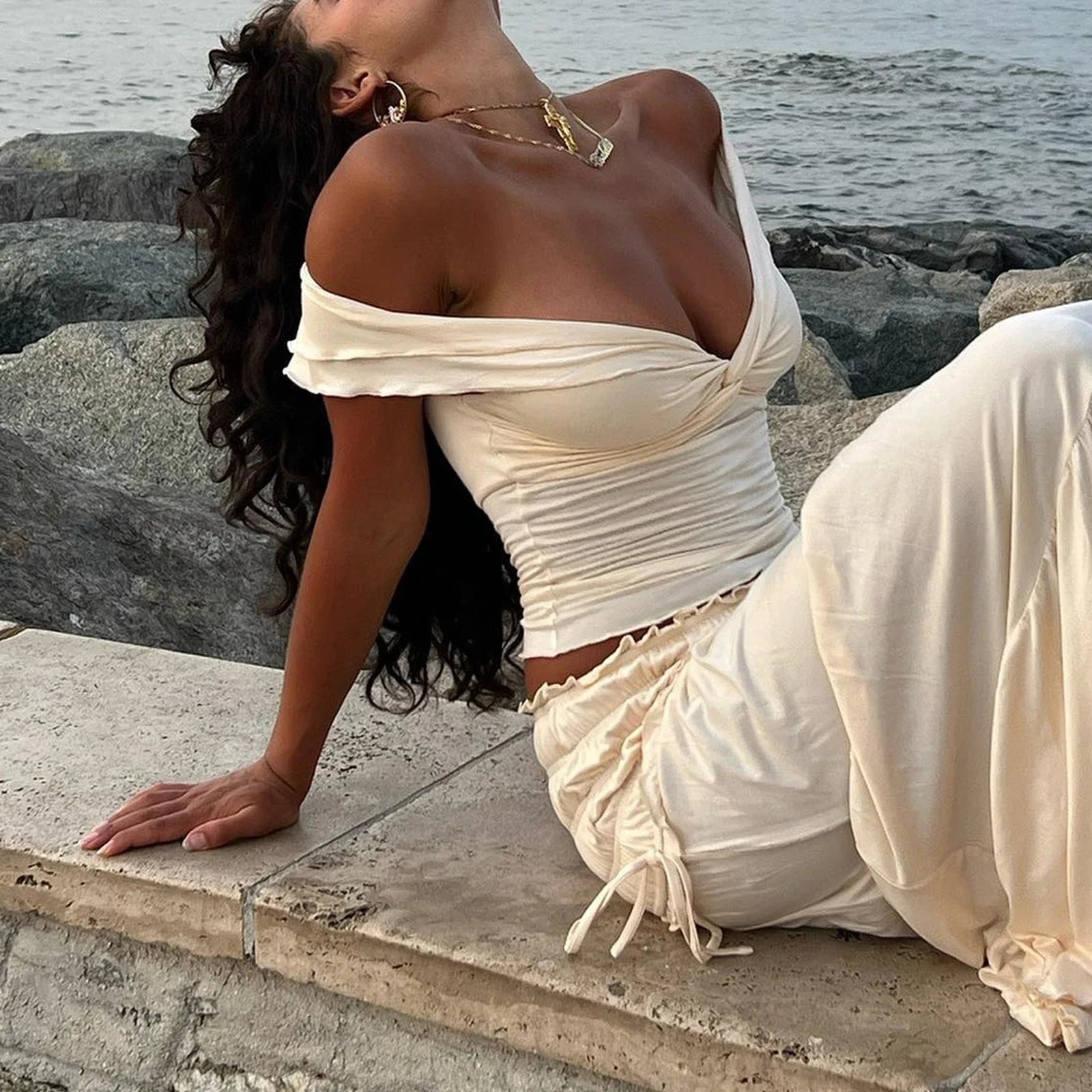 Lettuce Trim Twist Knot Crop Top