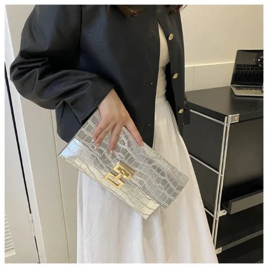 Golden Evening Wedding Clutch Wristlet