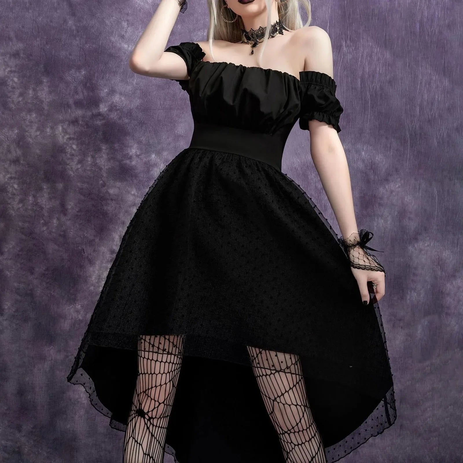 Elegant Mesh Tailcoat Midi Dress for Stylish Occasions