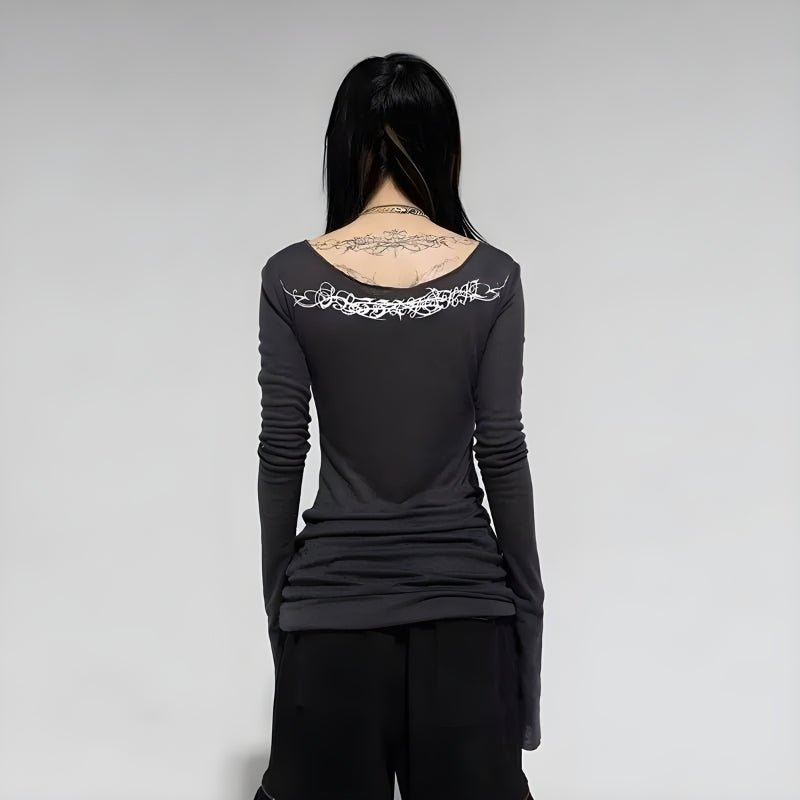 Grunge Barbed Wire Top