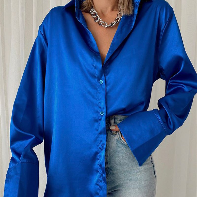 Madamoiselle Satin Blouse