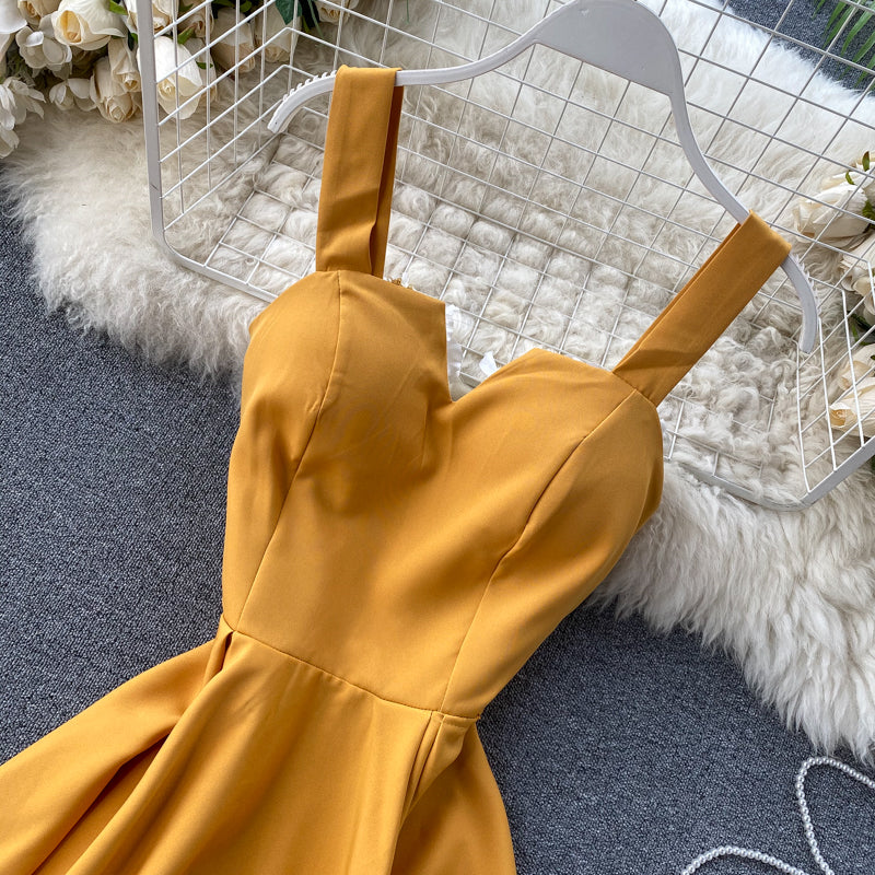 Sleeveless Sweetheart Wide Strap A-Line Midi Cocktail Dress - View 4