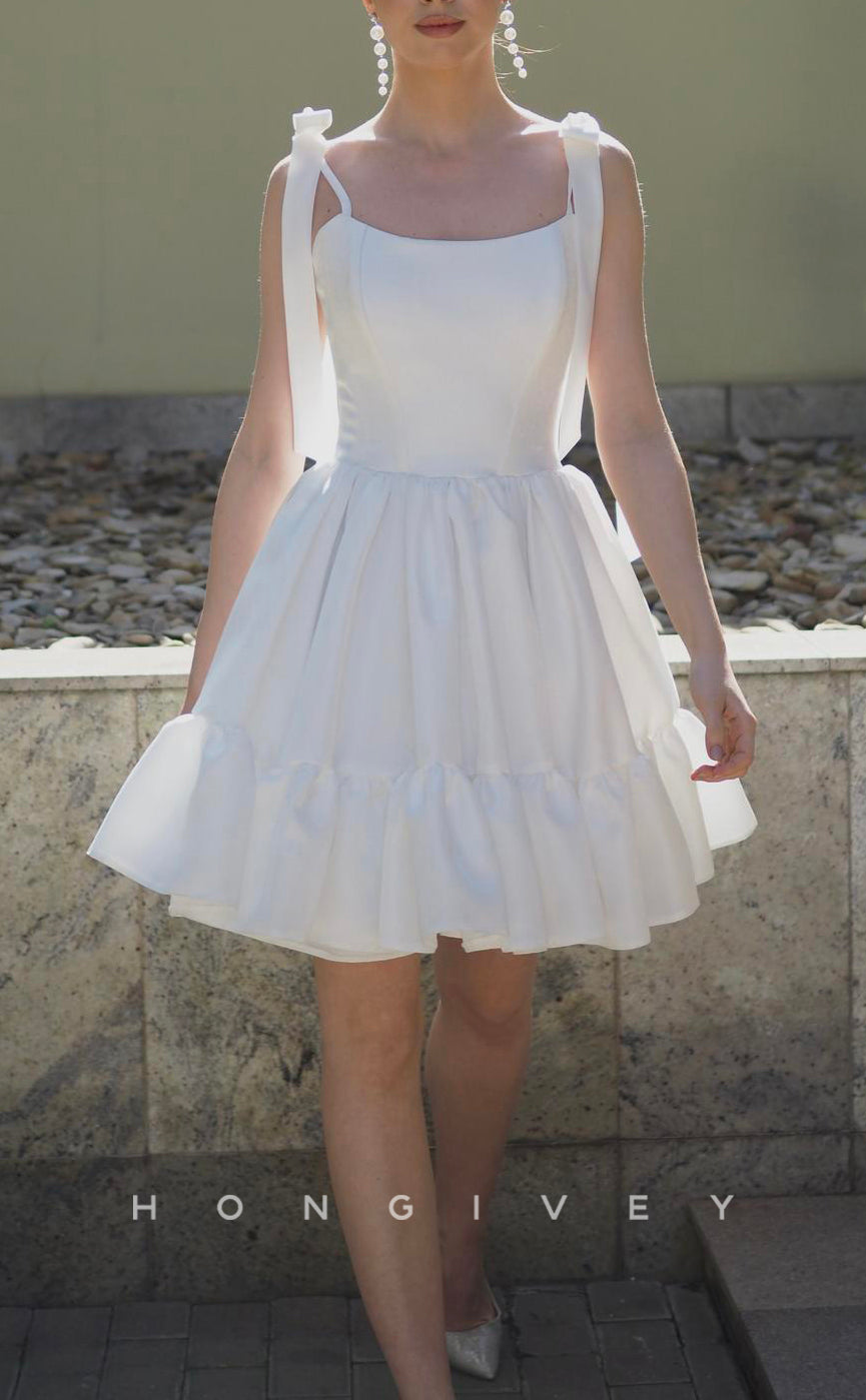 H1927 - Sexy Empire A-Line Sweetheart Spaghetti Straps Ball Gown Short Party/Homecoming Dress - Fashionpara
