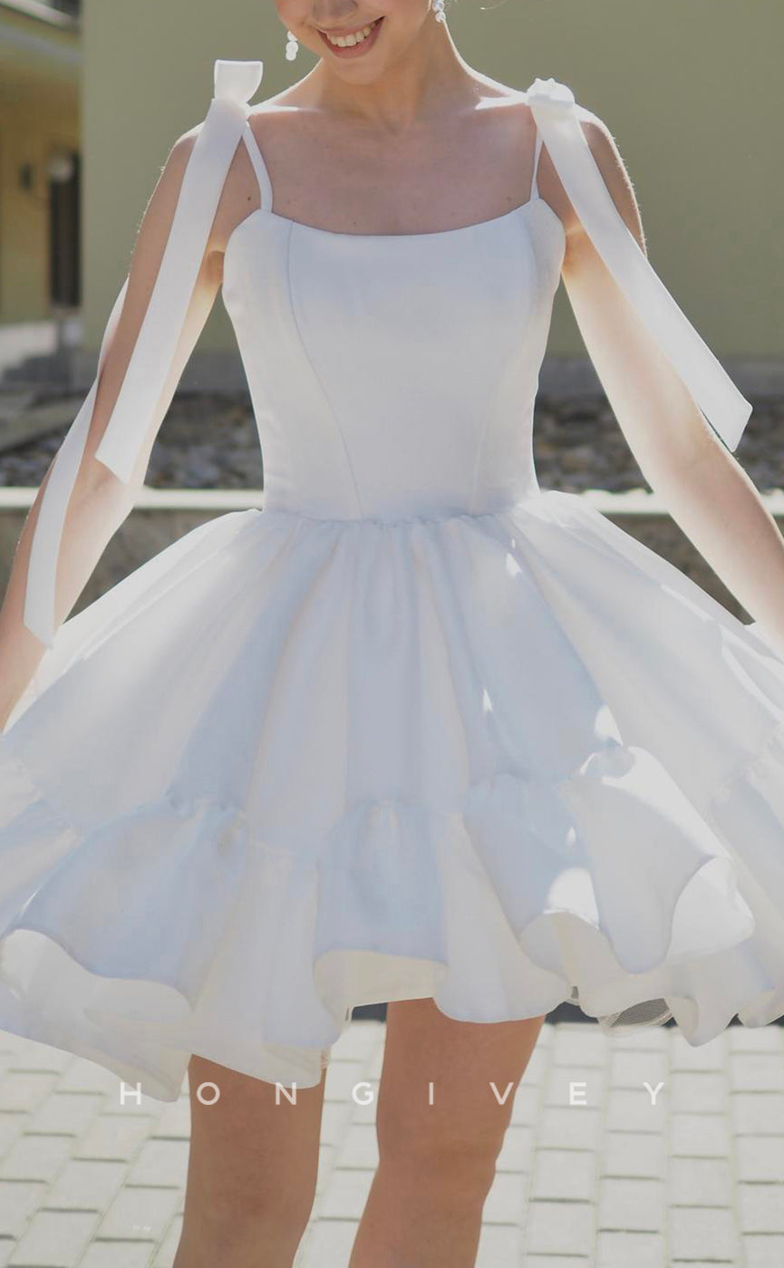 H1927 - Sexy Empire A-Line Sweetheart Spaghetti Straps Ball Gown Short Party/Homecoming Dress - Fashionpara