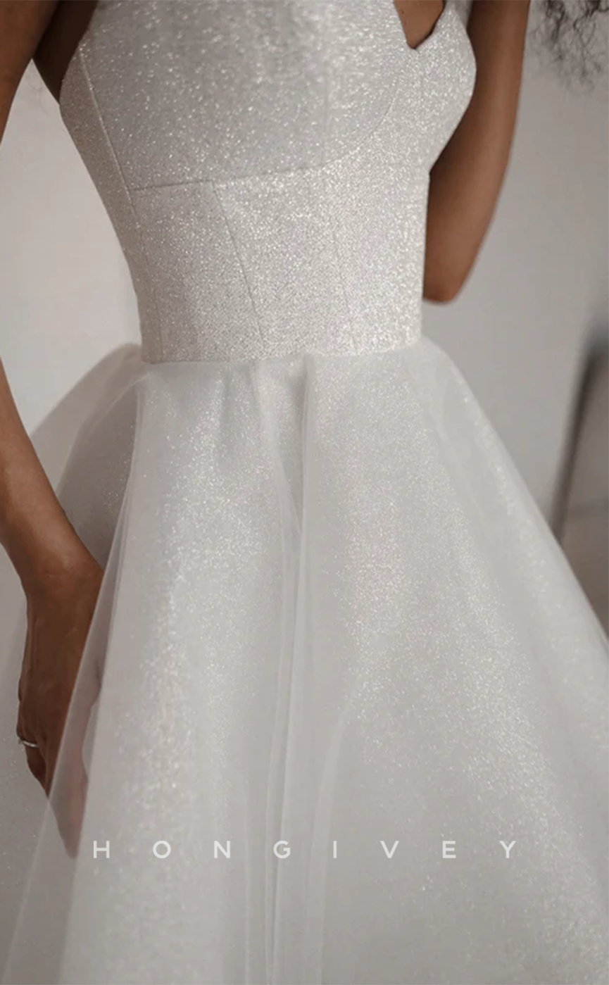 H1930 - Casual/Sexy Fully Sequined Empire A-Line Spaghetti Straps Short Party/Homecoming Dress - Fashionpara