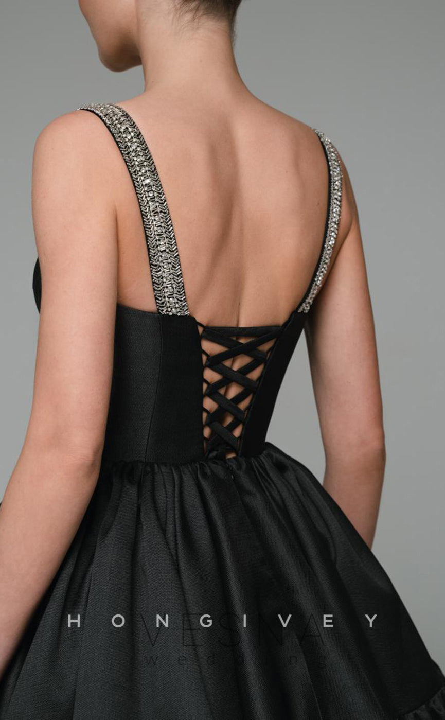 H1936 - Sexy/Casual A-Line Sweetheart Spaghetti Straps Ruffles Short Party/Homecoming Dress - Fashionpara