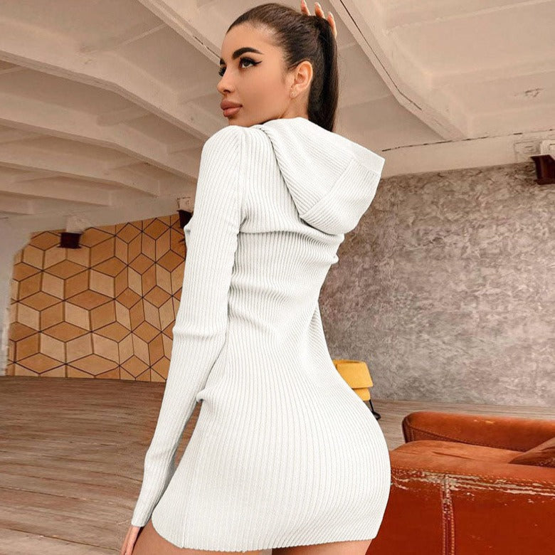 Orro Shop Ginny Long Sleeve Knit Sweater Dress for Elegance