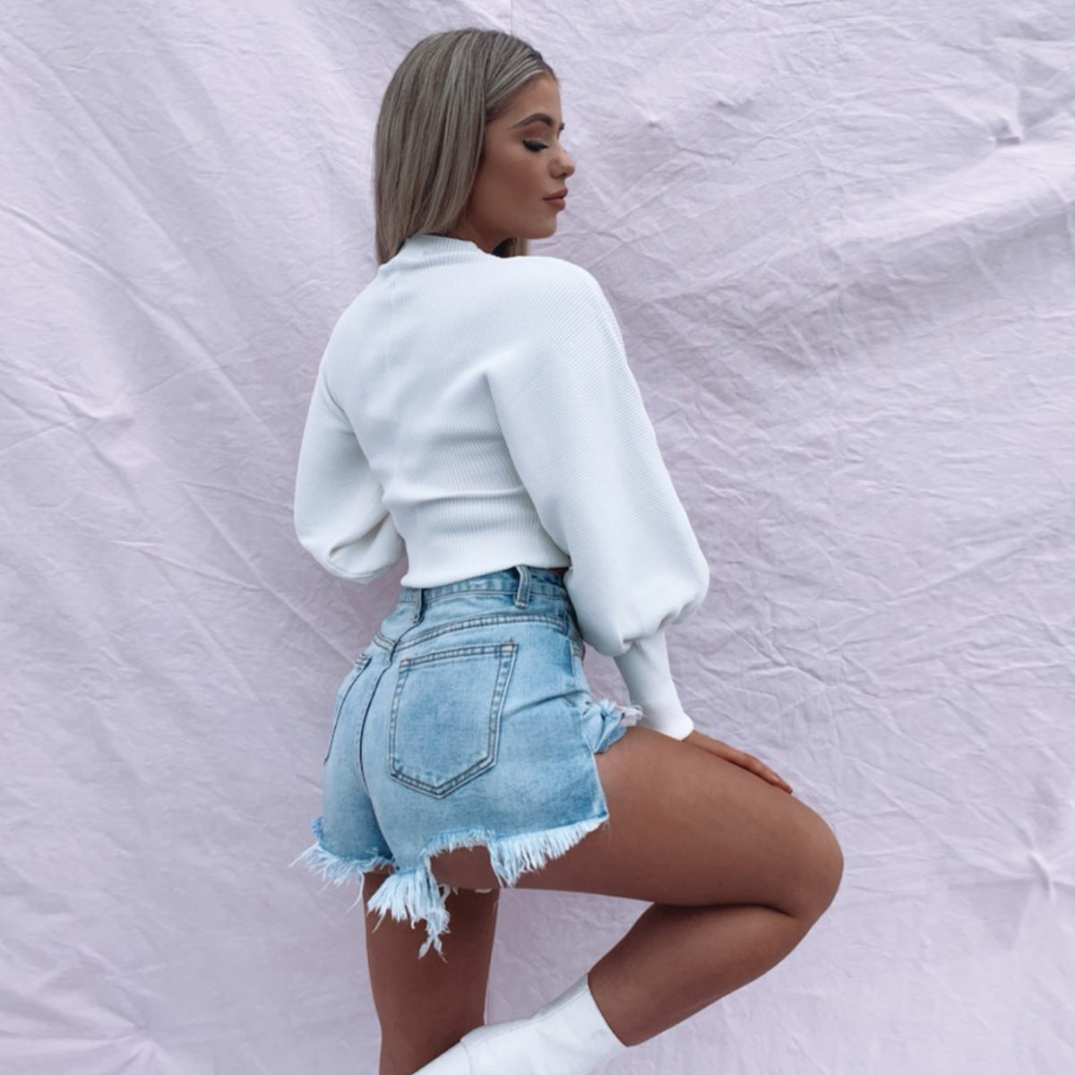 Orro Shop Mickaela Knit Turtleneck Sweater for Elegance