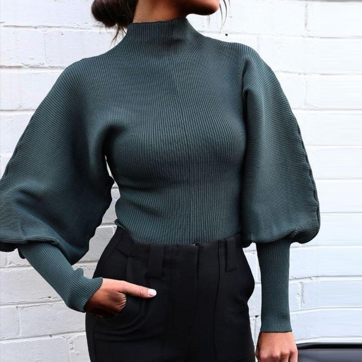 Orro Shop Mickaela Knit Turtleneck Sweater for Elegance