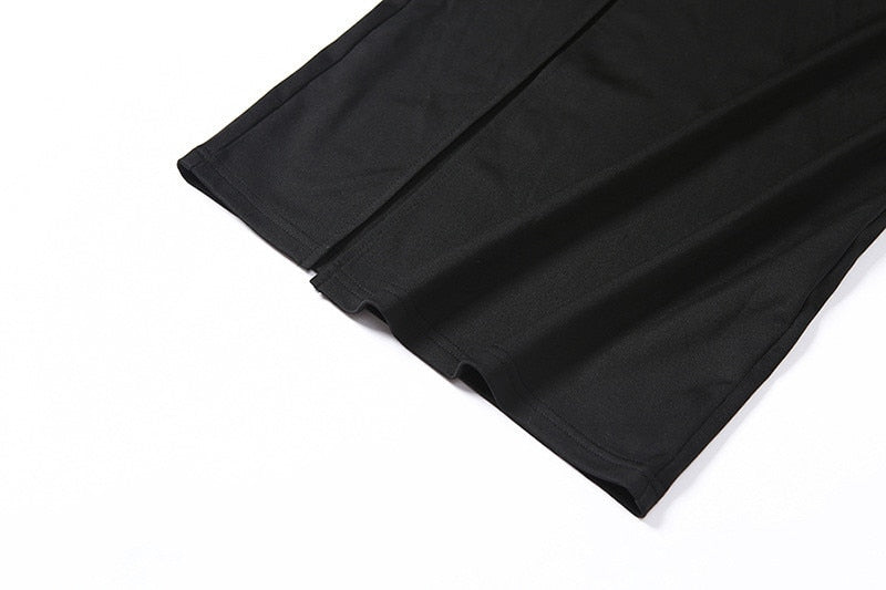 Satin Spaghetti Strap Backless High Slit Maxi Dress 22