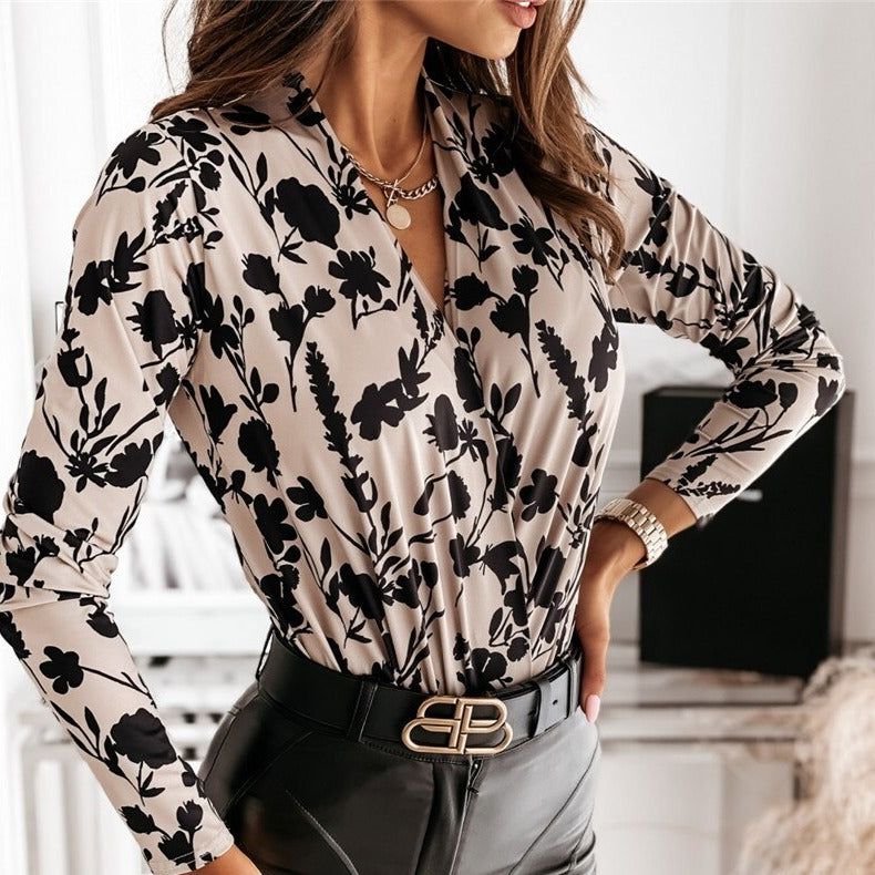 Maisie Elegant V-Neck Blouse