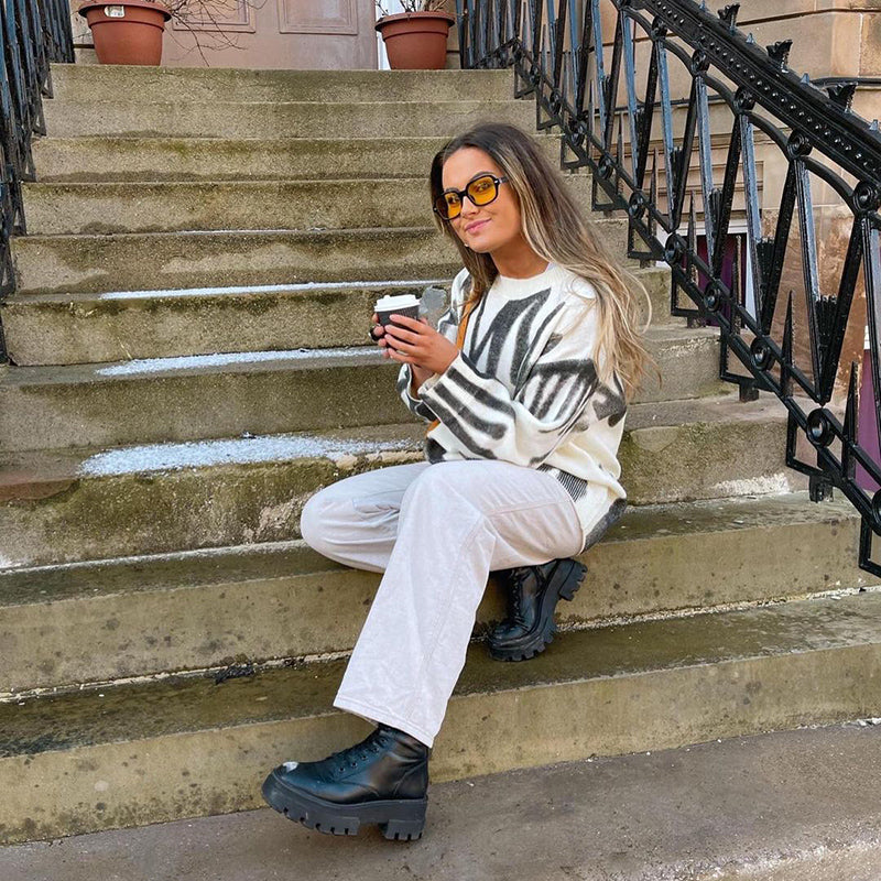 ShoptheCIC Tie Dye Oversized Knit Sweater for Cozy Style