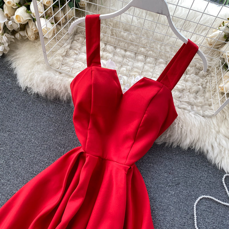 Sleeveless Sweetheart Wide Strap A-Line Midi Cocktail Dress - View 20