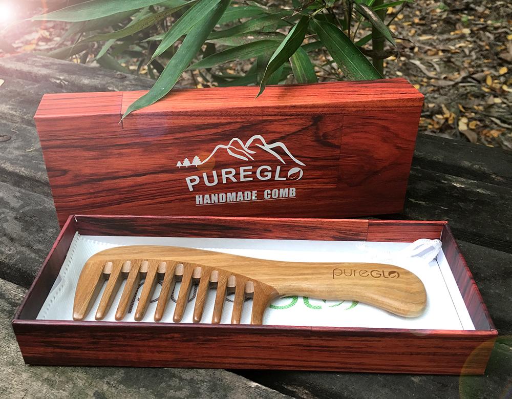 Handmade Wooden Widetooth Hair Comb