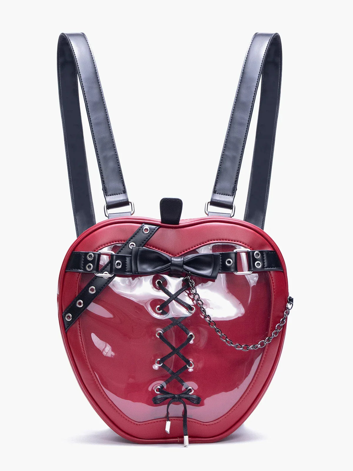 Hiatus Dark Belt Chain Apple Shoulder Gothic Strap Bow Backpack Bag Red Halloween