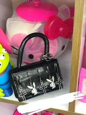 Harajuku Gothic Punk Spice Cross Spider Rabbit Dark Messenger Bag Small Style 2 / One Size Halloween