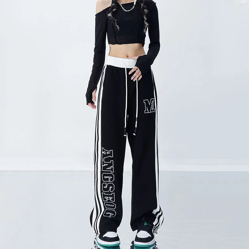 Harajuku Striped Jogging Pants