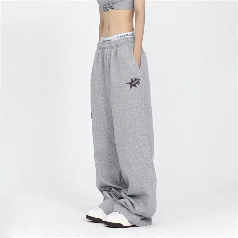 Stars Embroidery Pants Pants
