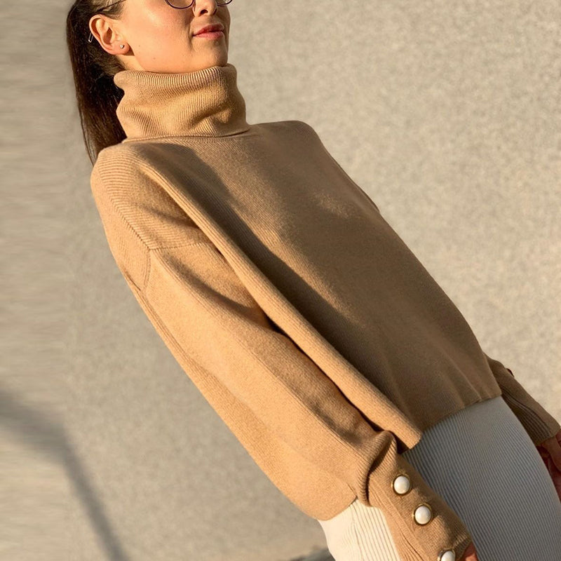 Orro Shop Jody Elegant Knitted Turtleneck Sweater