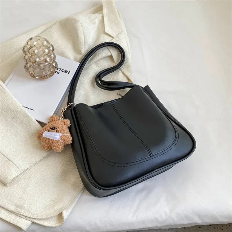 Minimalist PU Leather Shoulder Bag