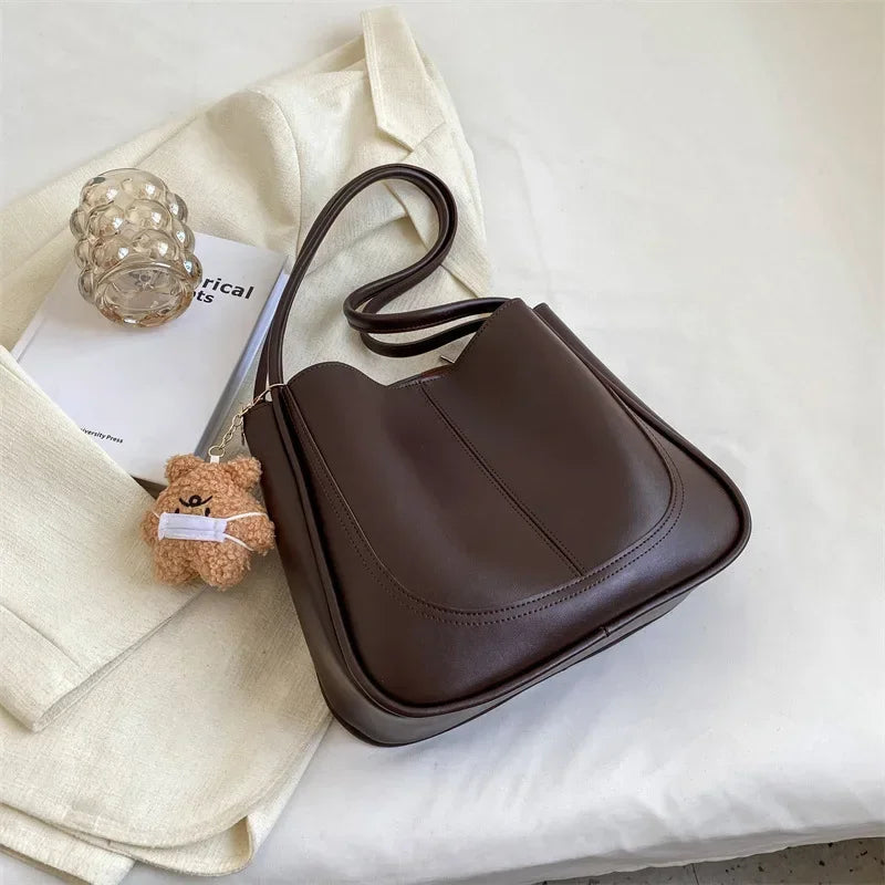 Minimalist PU Leather Shoulder Bag