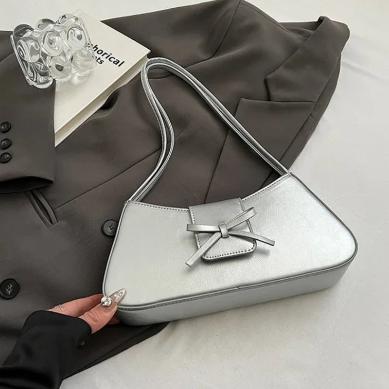 High-Grade Retro PU Leather Underarm Bag